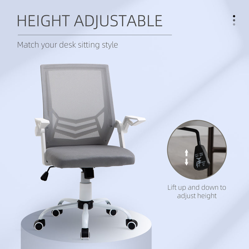 Mesh office chair with flip-up armrests – image 4