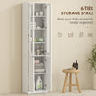 White tall bathroom cabinet – image 4