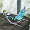 Outsunny 3.25m Wooden Hammock Stand Universal Fit Garden Picnic Camp Accessories, Grey – view 10