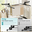 Folding clothes drying rack – image 5