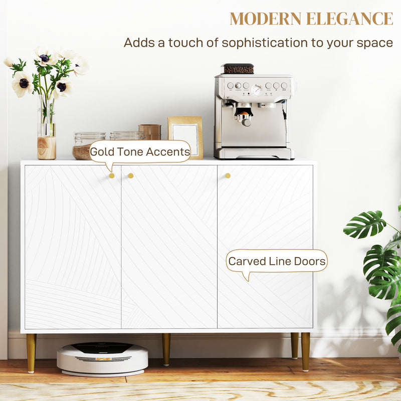 White & gold sideboard – image 5