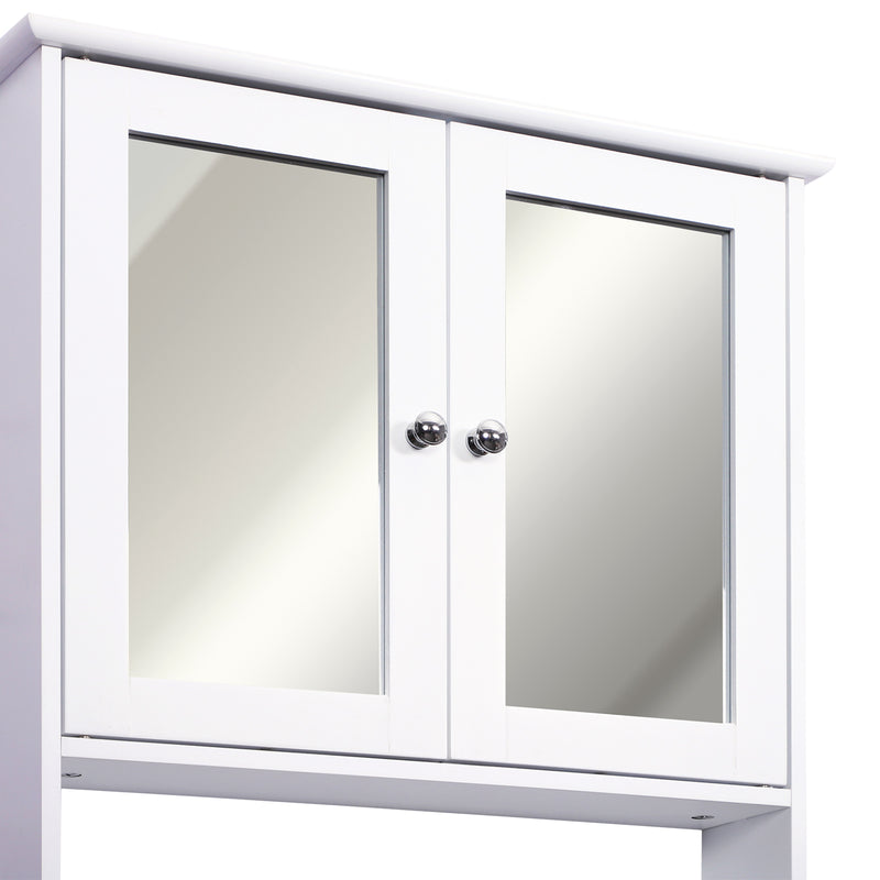White mirrored wall cabinet – image 9