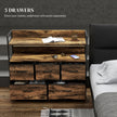 Rustic 5-drawer storage unit – image 4