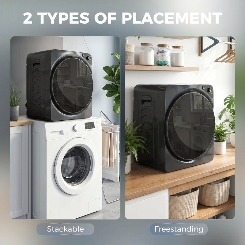 5kg black tumble dryer – image 9