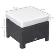 Black rattan footstool – image 3