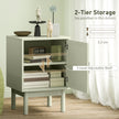 Set of 2 rattan bedside tables – image 6