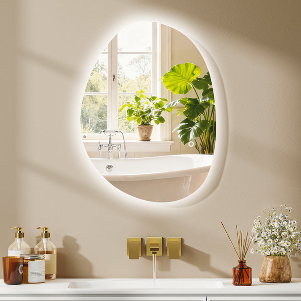 70 x 50 cm LED bathroom mirror – image 2
