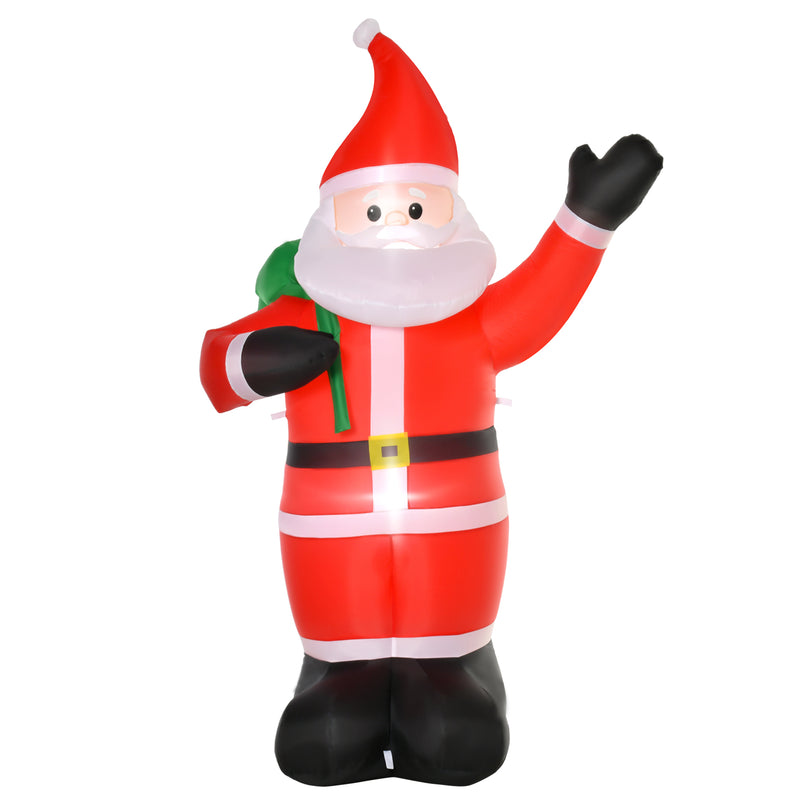 8ft Santa Christmas Inflatable on a white background