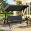 Dark grey 3-seater swing – image 3