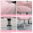 Fluffy faux fur tub desk chair – image 6