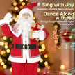 Sound and touch activation shown on the Santa figure