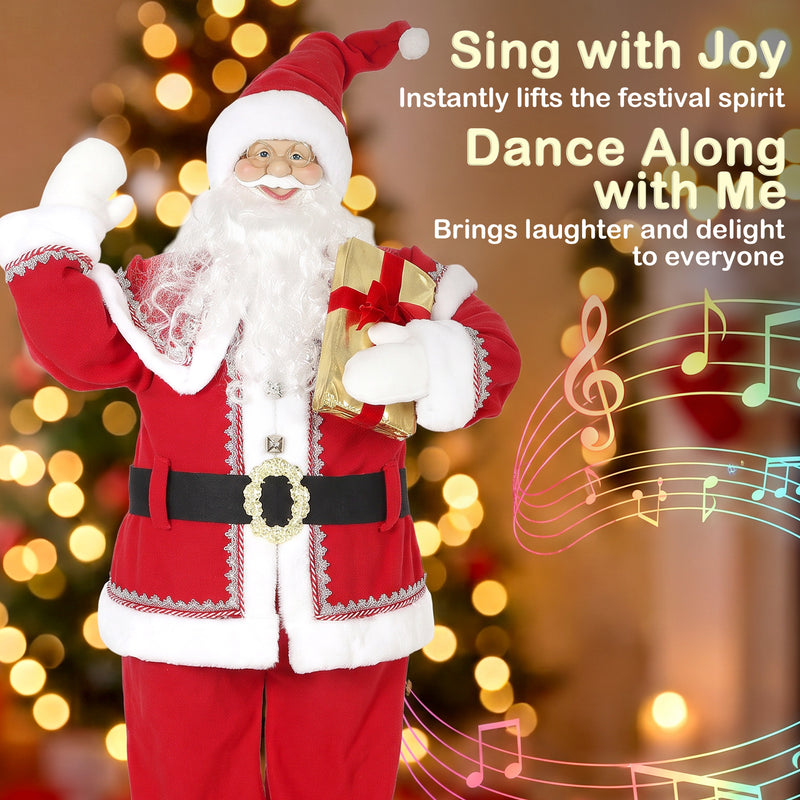 Sound and touch activation shown on the Santa figure