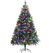 7ft bushy pre-lit snow-tipped Christmas tree with warm white and multi-colour LEDs