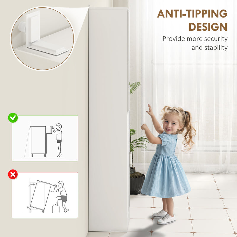 Tall cabinet with mirror door – image 6