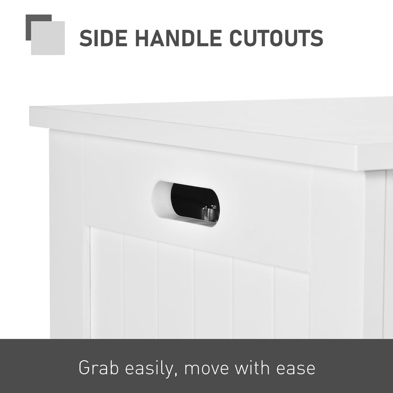 White lift-top storage chest – image 5