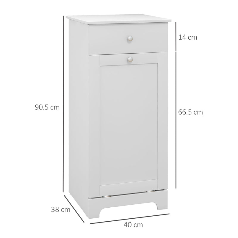 Tilt-out laundry hamper cabinet – image 3