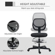 Armless mesh draughtsman chair – image 6