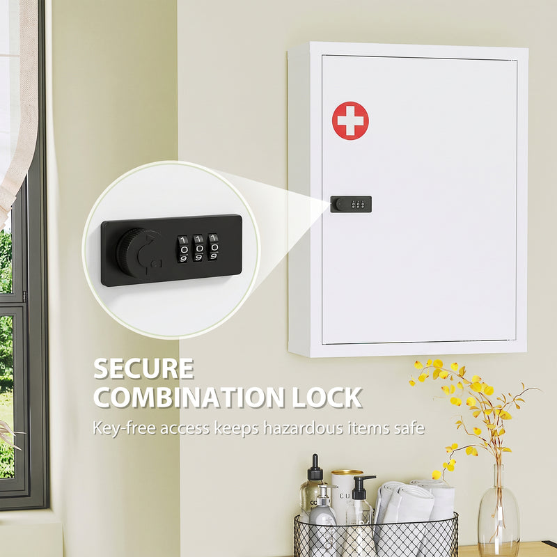 Lockable steel medicine cabinet – image 4