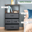 4-drawer fabric storage unit – image 4