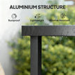 Square black garden table – image 6