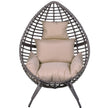 Rattan teardrop egg chair – image 10