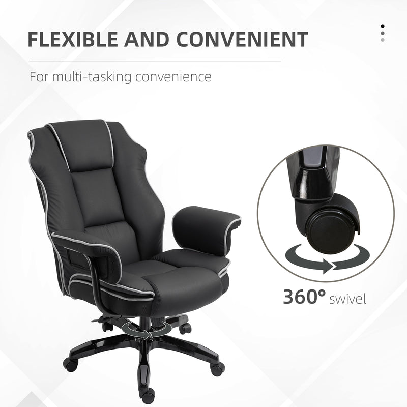 Faux leather executive office chair – image 7