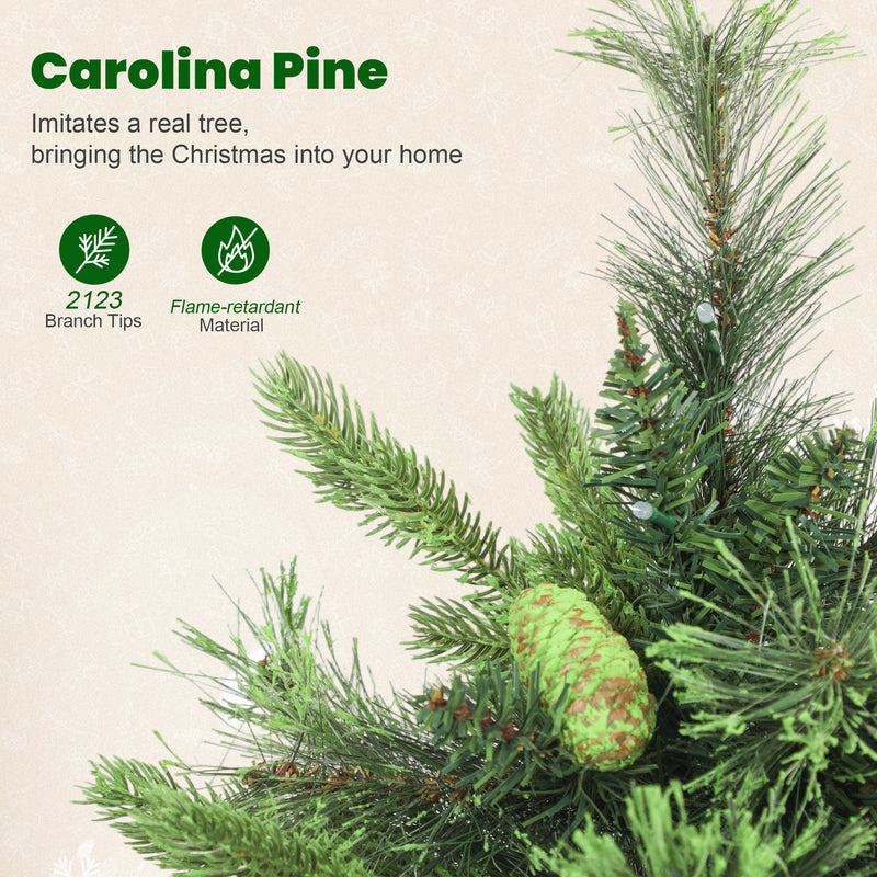 6ft pre-lit pine tree, colour-changing LEDs – image 7