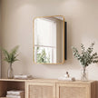 HOMCOM 50.8 x 11.6 x 71 cm Bathroom Mirror Cabinet, Wall Cabinet with Adjustable Shelves, Wall-Mounted or Recessed – view 8