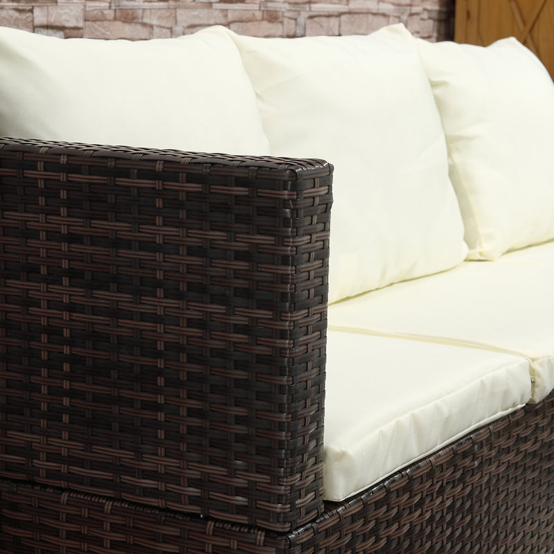 Reclining rattan corner sofa set – image 8