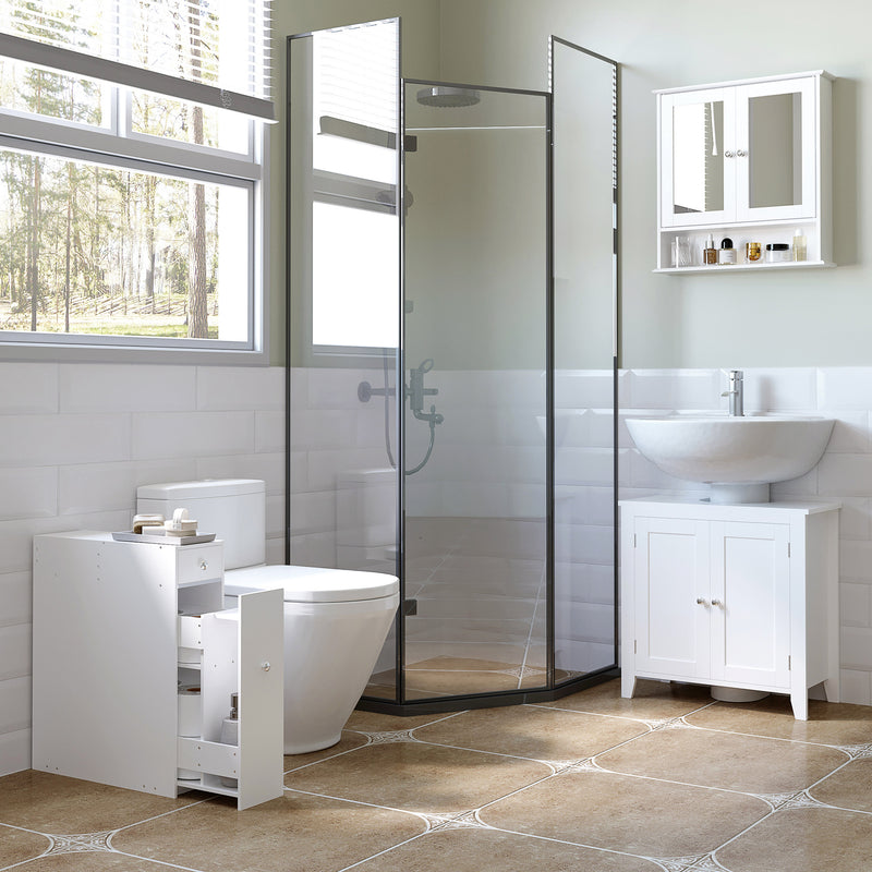 Narrow slide-out bathroom cabinet – image 6