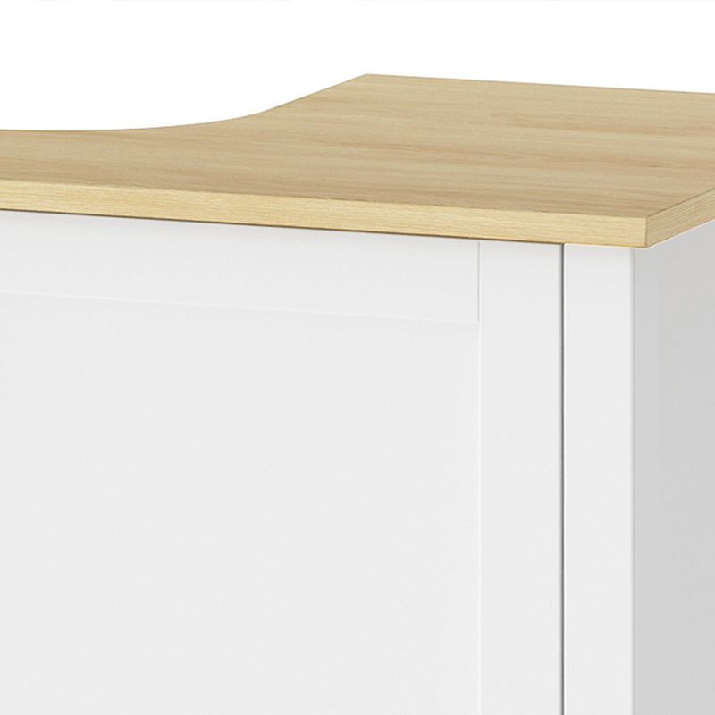 White & oak under sink cabinet – image 9