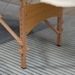 Cream folding wooden massage table – image 8