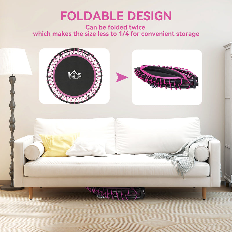 Pink mini fitness trampoline – image 5