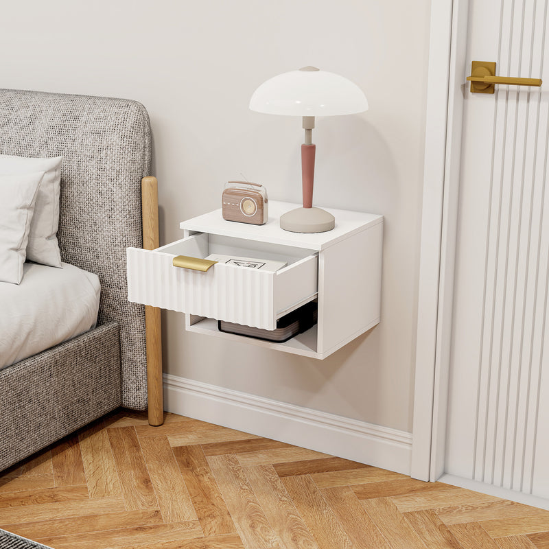 Fluted floating bedside tables – image 9