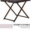 Folding rattan side table – image 5