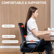 HOMCOM Desk Chair No Wheels, Office Chair with Mesh Back, Lumbar Support, Metal Base for Waiting Room, Conference Room – view 4