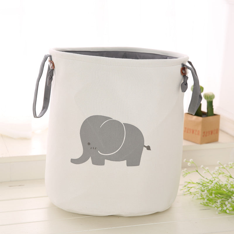 Thick Double-Layer Storage Bucket - Round Laundry Basket