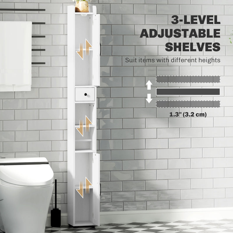 Slim 185 cm bathroom cabinet – image 5