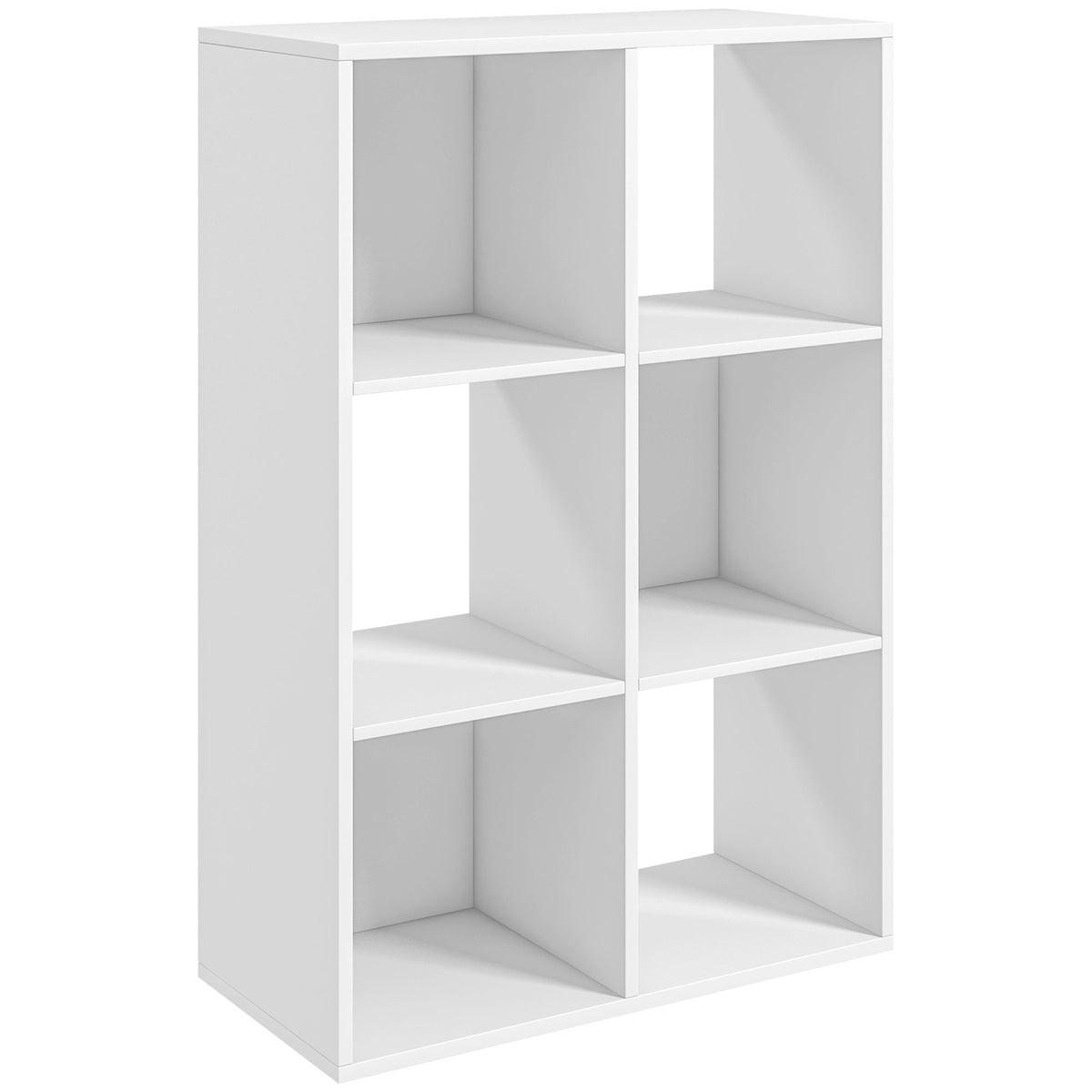 6-Cube Storage Bookcase – White
