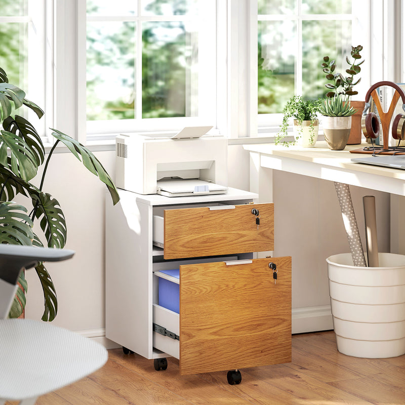 2-drawer lockable filing cabinet – image 10
