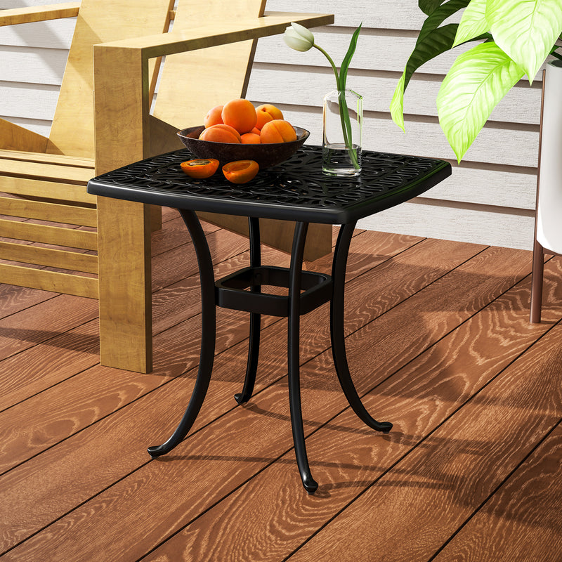 Cast aluminium side table – image 8