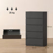 HOMCOM Chest of Drawers, 5-Drawer Storage Cabinets, Modern Dresser, Storage Drawer Unit for Bedroom – view 3