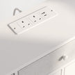 HOMCOM Chest of Drawers for Bedroom with LED Light & Charging Station, 9 Drawers Storage Unit/TV Stand, White – view 10