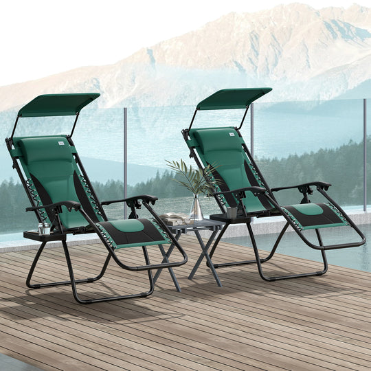 Green zero gravity chairs – image 2