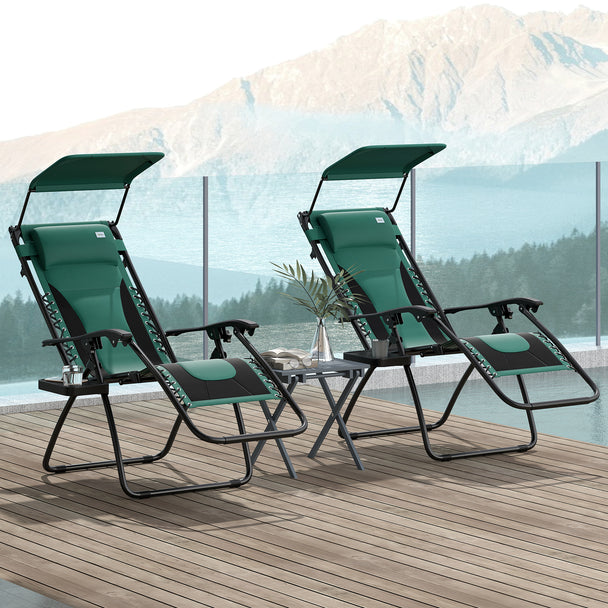 Green zero gravity chairs – image 2