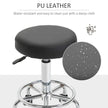 Black round rolling stool – image 6