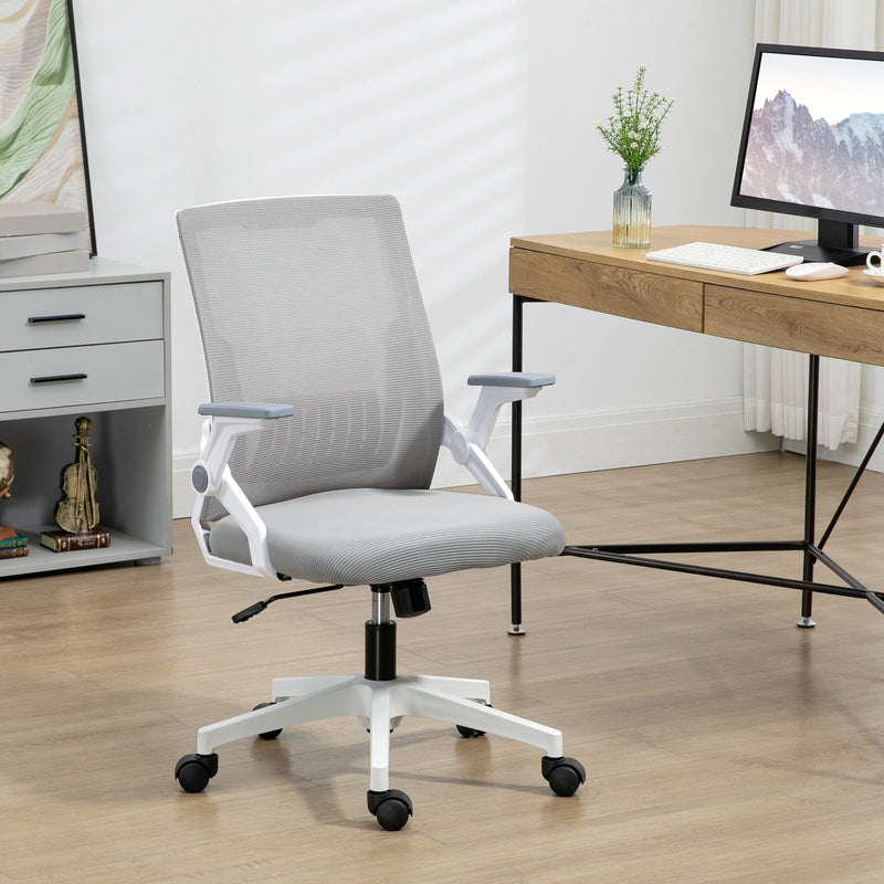 Grey mesh office chair – image 2