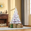 5ft white Christmas tree with decorations – image 2