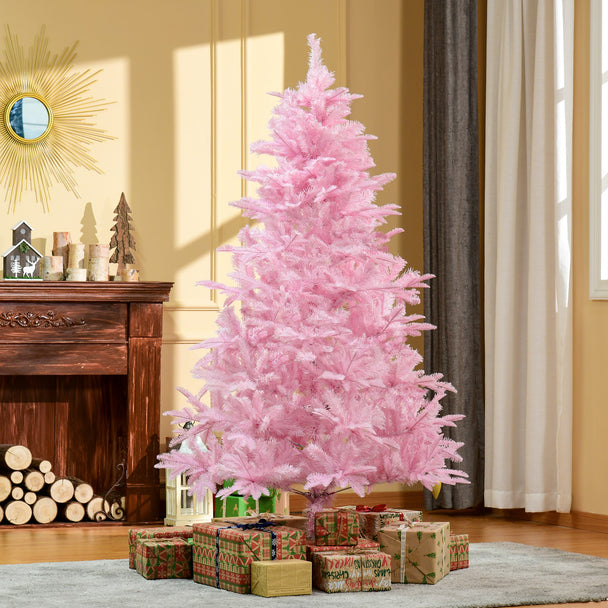 6ft pink artificial Christmas tree – image 2