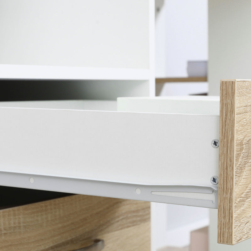137 cm desk with drawers and printer stand – image 8